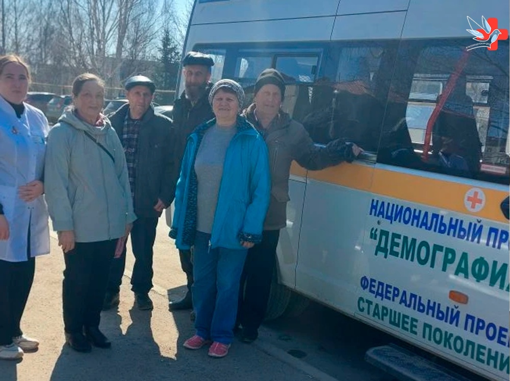 Сегодня наша больница принимала жителей села Саннинское в возрасте старше 65 лет