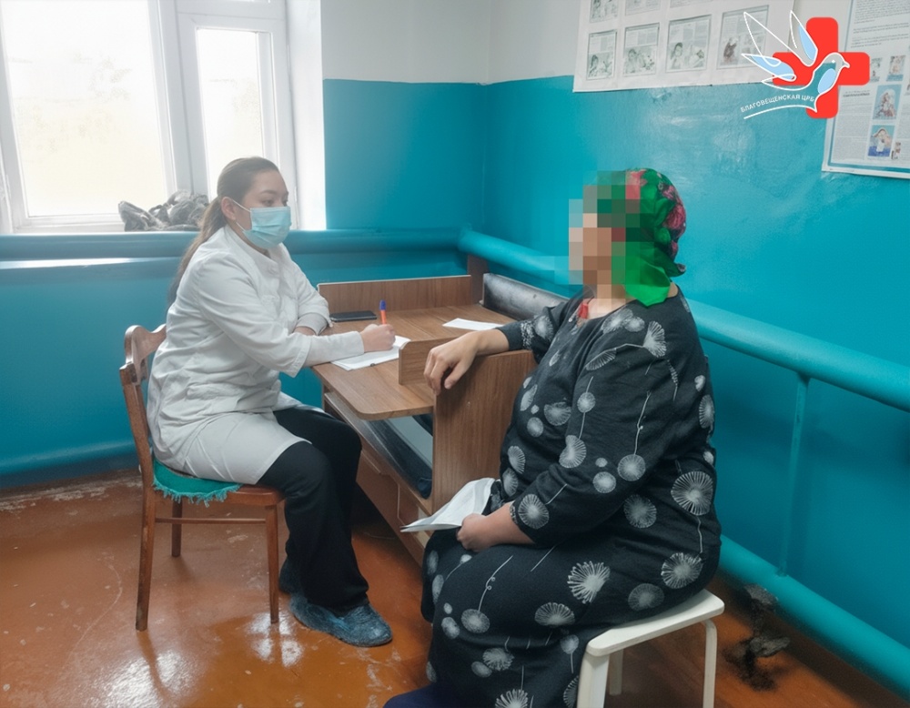 21 октября медицинская бригада работала в селе Биштиново