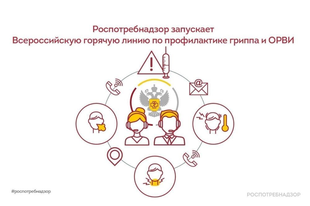 Начала работать Всероссийская горячая линия по профилактике гриппа и ОРВИ
